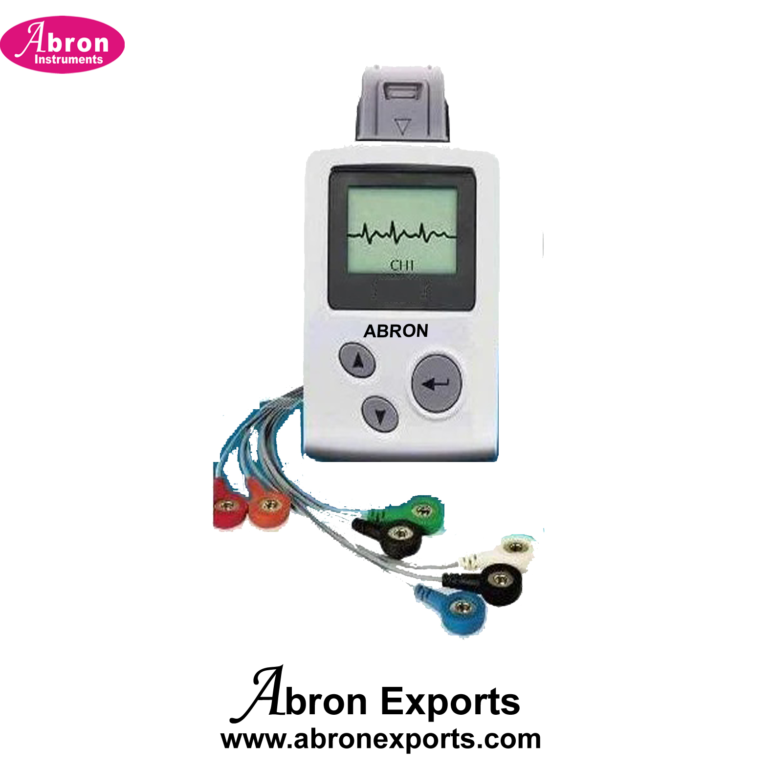 ECG Machine Holter 7 Days recording with wires Electrocardiogram Hospital Medical Nursing Home Clinic Abron ABM-2101H7D 
